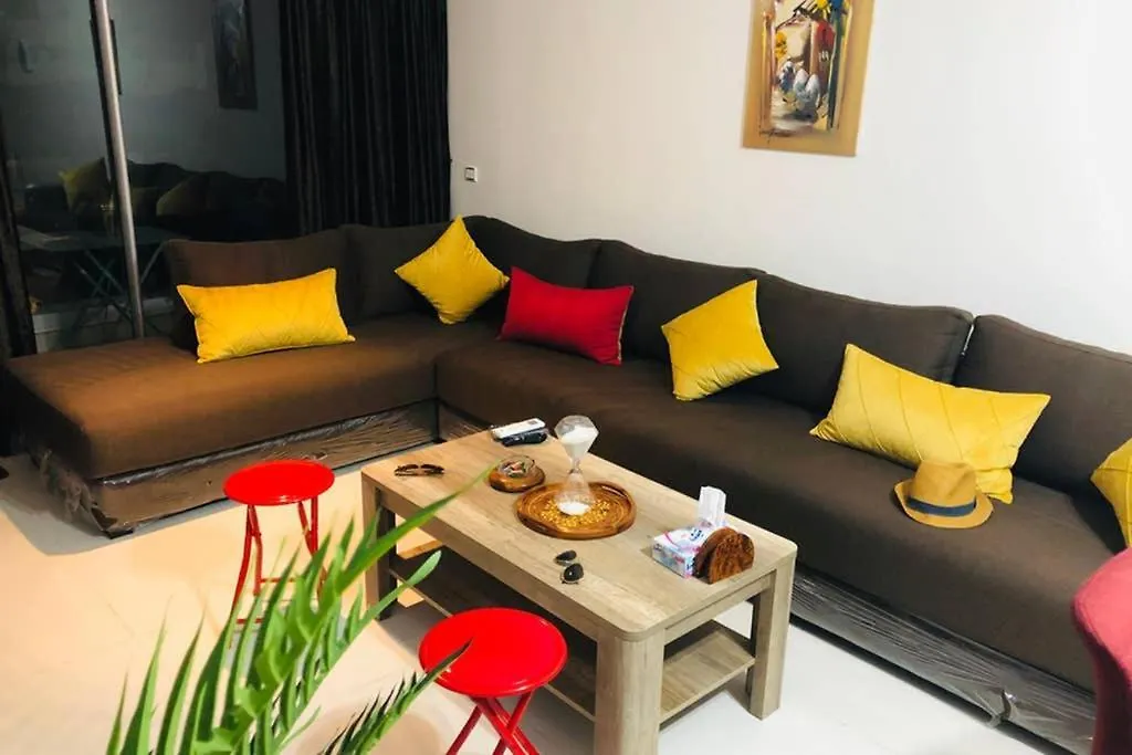 Ferienwohnung Pieds Dans L'Eau, Piscine Face A La Mer - Adan Beach Agadir Apartment